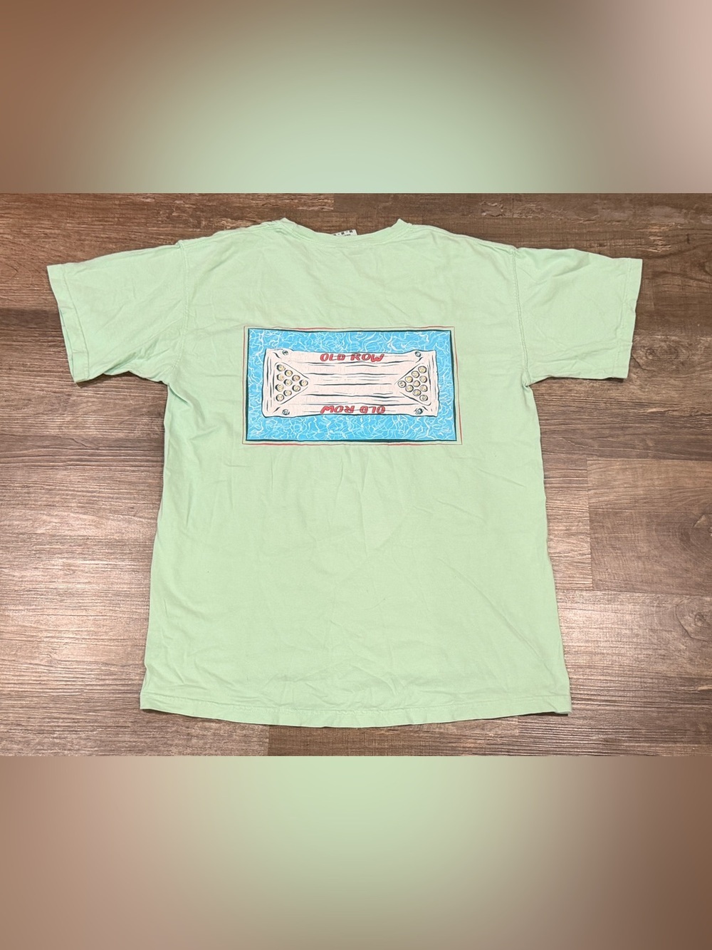 Men's Short-Sleeve Pocket Tee in Mint Green with Chest Graphic